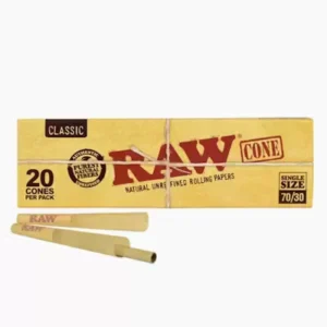 RAW | Classic Pre-roll Cones 70/30, 20pk