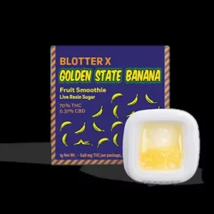 Blotter | Golden State Banana Fruit Smoothie | Live Resin Sugar | Concentrate | Hybrid 1G