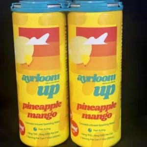 Ayrloom UP | Beverage | 40mgTHC:20mgCBD | Pineapple Mango| 12oz | 4pk