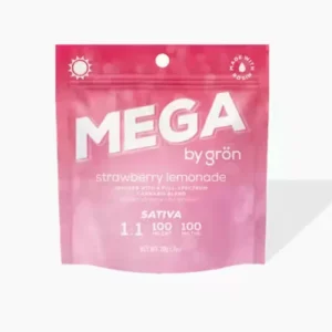 Gron | Strawberry Lemonade Mega - 1:1 100mg THC: 100mg CBC | 1pk