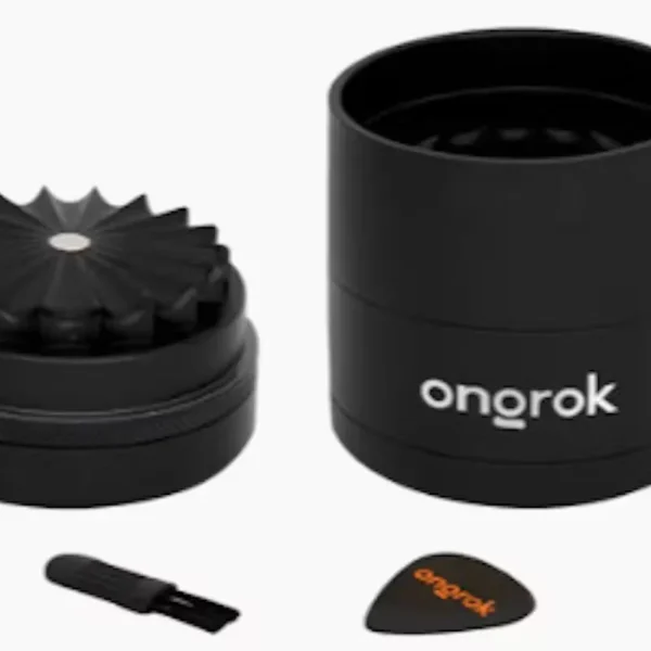 Ongrok | Black | Mini 5 Piece, Flower Petal Toothless Grinder (2.2 inch)