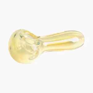 Red Eye Glass 3.5" Medium Silver Nugget Handpipe