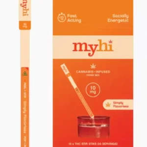 E43 | MyHi | Simply Flavorless | Drink Mix w/30 mg Caffeine | 10pc x