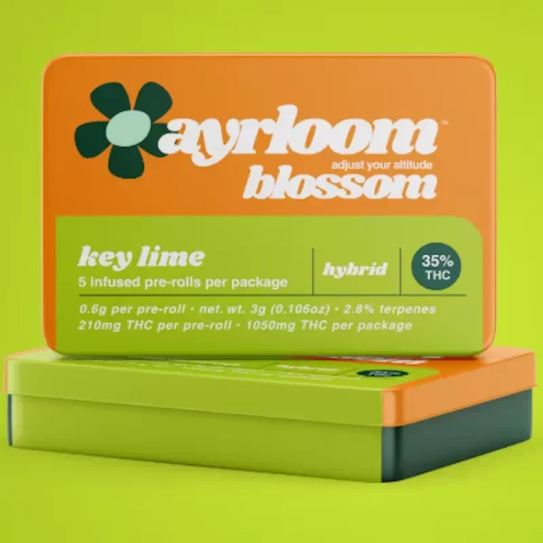 Ayrloom - Key Lime Infused Prerolls 5pk - 3g