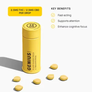 1906 | Drops Tin | Genius | 75mg THC:75mg CBG | 30ct 0.0025 g
