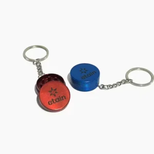 Etain Metal Keychain Small Grinder - Red