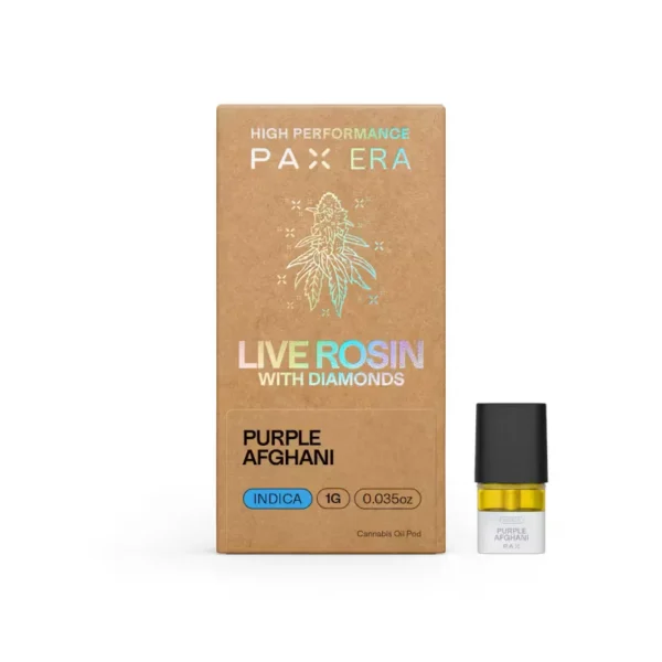 Live Rosin with Diamonds - Purple Afghani 1g