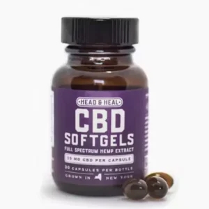 Head & Heal | Full Spectrum Hemp Extract Oil Capsules | CBD Softgels | 20mg x 30ct | 600mg