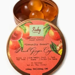 Ruby Farms | Peach Ginger Cayenne | THC 100mg : CBD 200mg